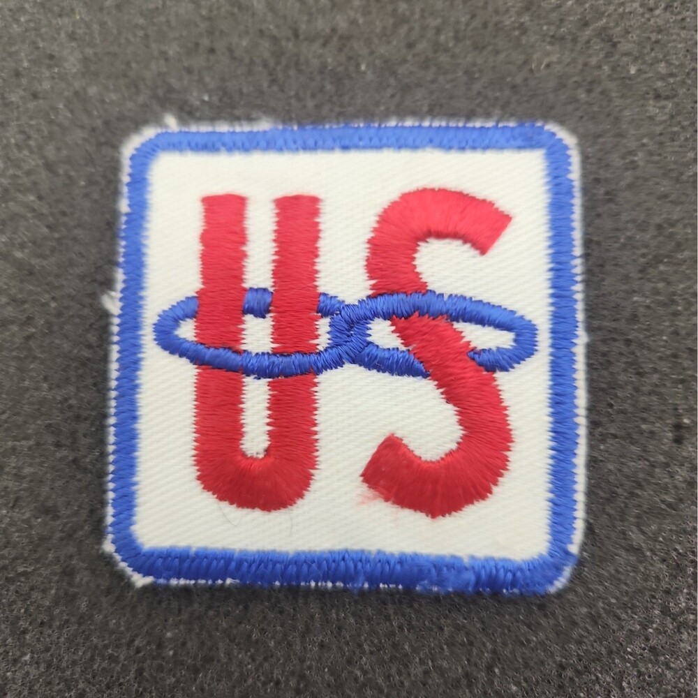 Patch US Feeds Embroidered Sew On Iron 1970's Vintage NOS 2" X 2" Agricultural